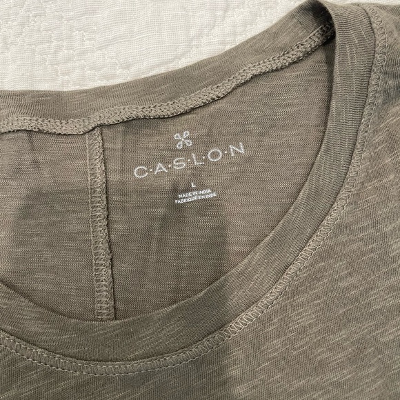 Caslon T-shirt  new with tags. Olive green  size L - Picture 2 of 5